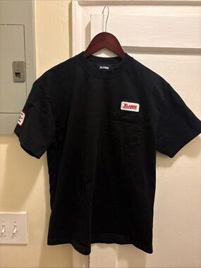 Men’s XLARGE Black Pocket T Shirt Logo Patch size medium